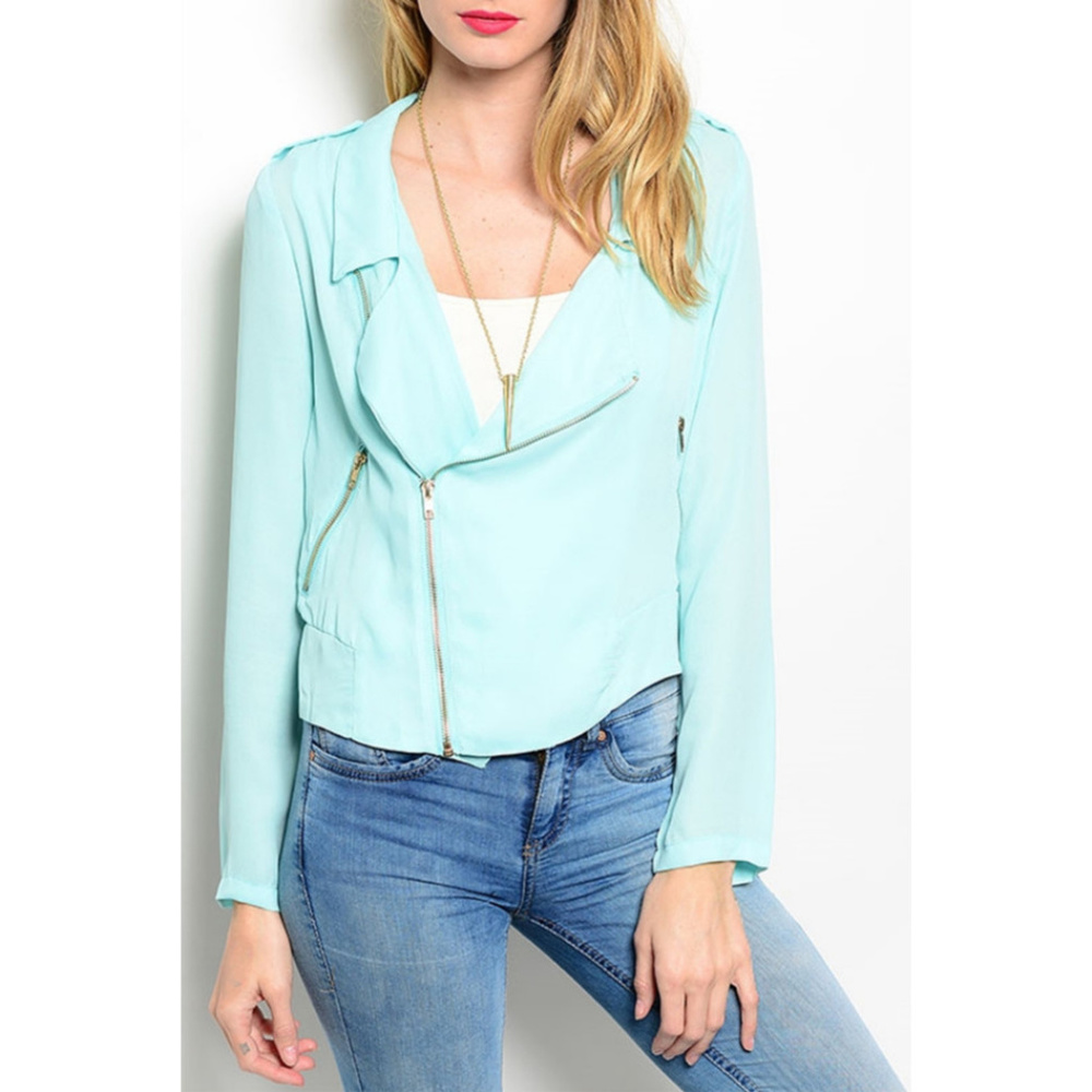 🆕 Moto Light Jacket Aqua - Only 1 Left